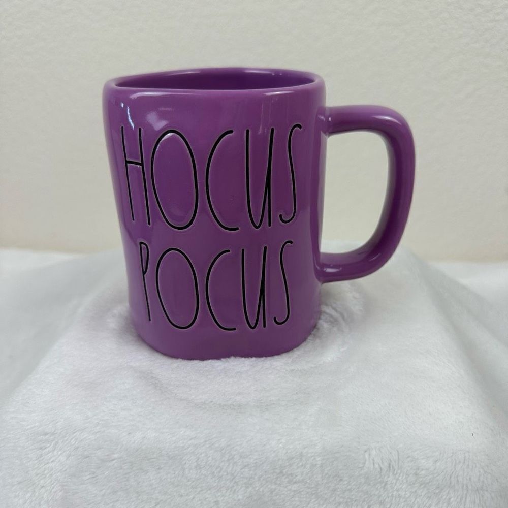 Rae Dunn Halloween Purple HOCUS POCUS Mug